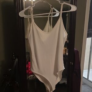 Forever 21 Cream Women's Bodysuit